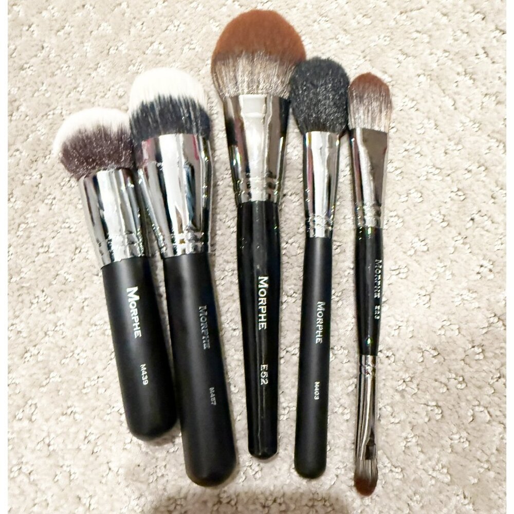 ALL NEW MORPHE MAKEUP BRUSHES BUNDLE LOT (5)